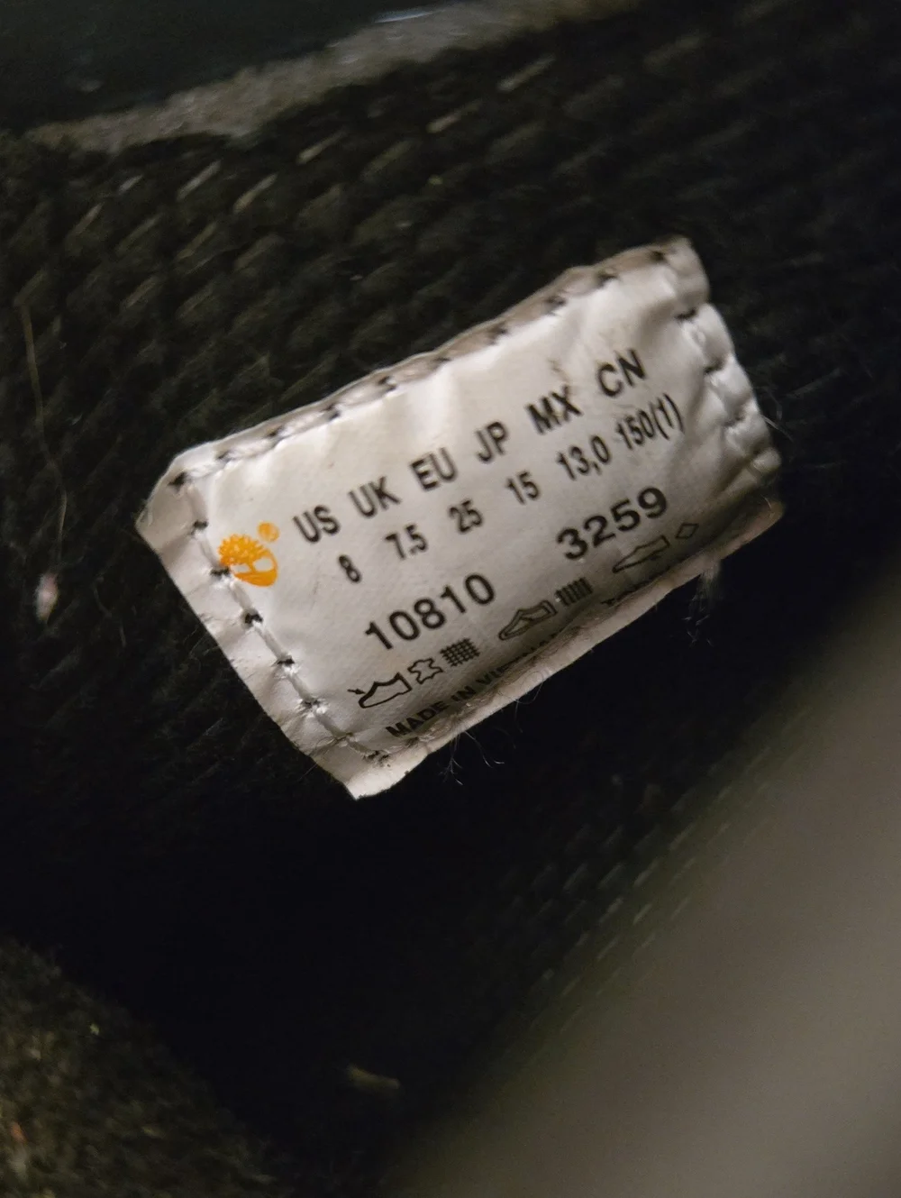 Timberland Toddler Boots Black Size 8
